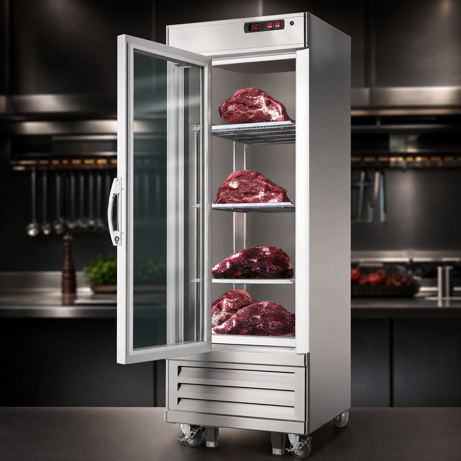 Glass Hinged Self-Closing Door