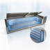 Thumbnail image #4 for Randell CR9074-290 74-Inch Countertop Refrigerated Condiment Rail with 8 Pan Capacity