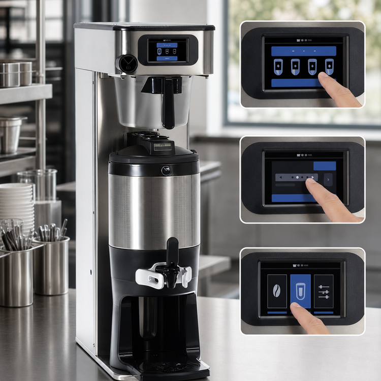 Product image #4 for BUNN Infusion Series Tall Platinum Edition Single Plumbed Automatic Fill Airpot Coffee Brewer