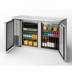 Thumbnail image #4 for True 60-1/8 Inch Stainless Steel Two-Section Back Bar Cooler with Solid Locking Doors