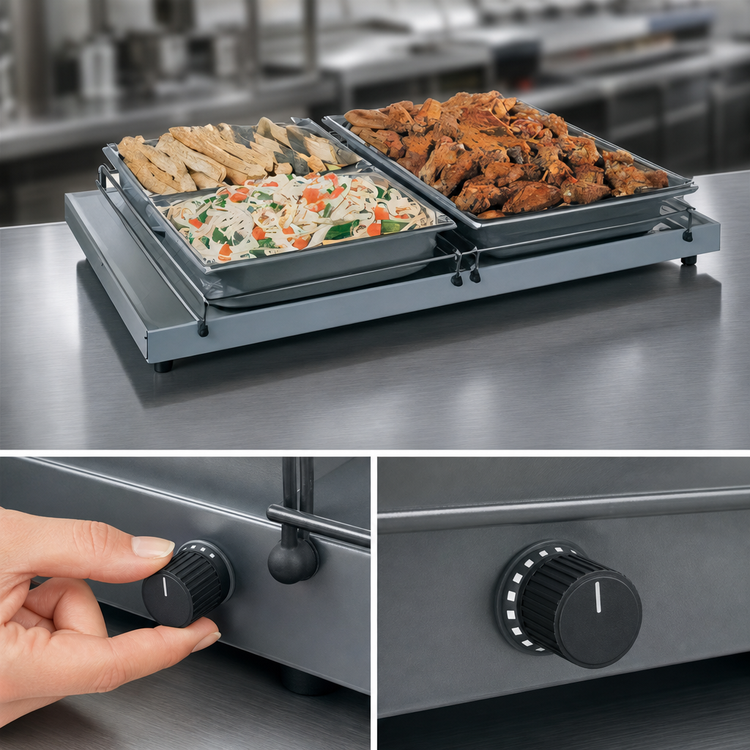 Product image #4 for Hatco Glo-Ray® 48-Inch Wide Free-Standing Heated Shelf with Adjustable Thermostat