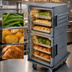 Thumbnail image #5 for Cambro Camtherm Tall Profile Hot Holding Cabinet with Celsius Thermometer, Granite Gray