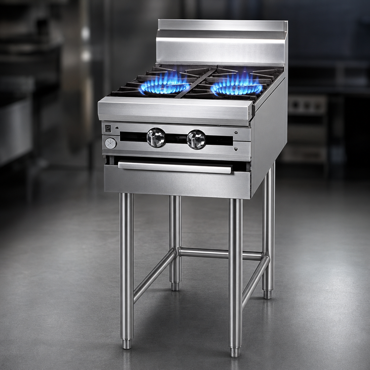 Product image #4 for Titan JMRH-2 18" Modular Heavy Duty Gas Range with 2 Open Burners