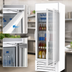 Thumbnail image #4 for Beverage-Air MarketMax 23.32 Cu. Ft. One-Section Reach-In Glass Door Refrigerated Merchandiser, White