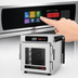 Thumbnail image #5 for Metro HotBlox Narrow 4-Pan Pass-Thru Insulated Holding Cabinet, Digital Touchscreen, Clear Front / Solid Rear Doors, Countertop/Stacking