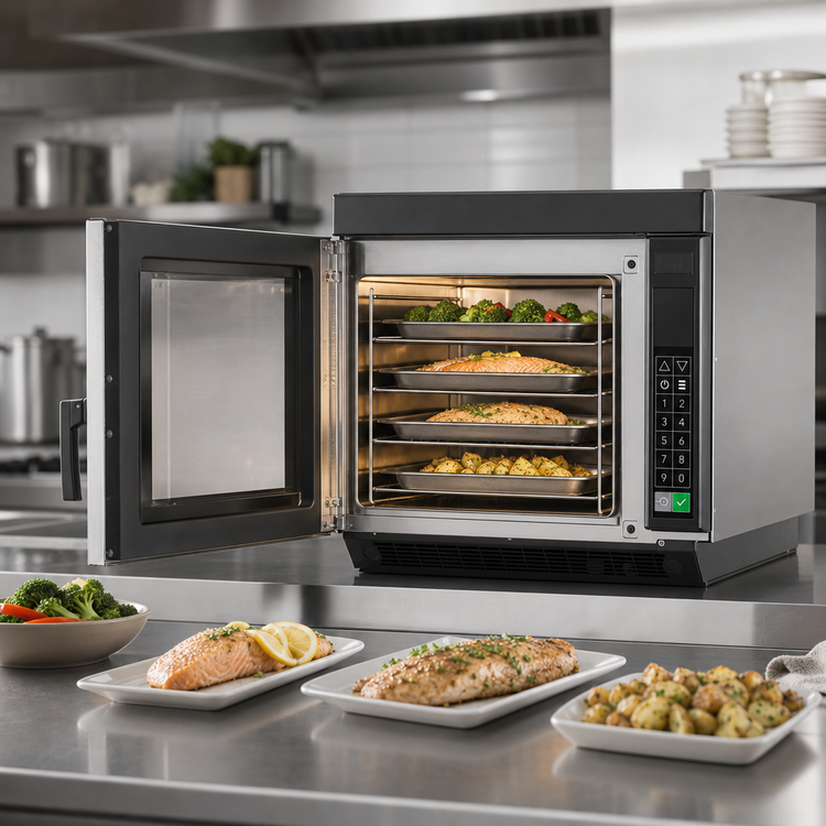 Product image #4 for XpressChef JET14 2c Series Stackable High-Speed Combination Oven, 1.2 Cu. Ft., 208-240V