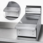 Thumbnail image #4 for Jade Range (Middleby) Titan JMPR-24 24-Inch Modular Stainless Steel Spreader Plate with 6-Inch Solid Plate Shelf