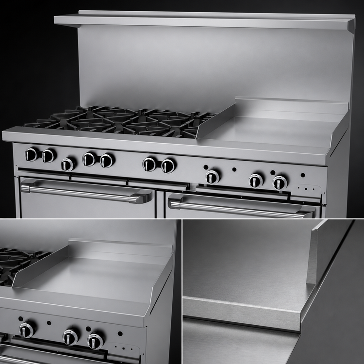 Product image #4 for Garland Signature G Starfire Pro Series 60-Inch Gas Restaurant Range with 6 Open Burners, 24-Inch Griddle and 2 Standard Ovens