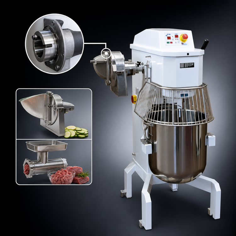 Product image #4 for Doyon BTF040H 40-Quart 20-Speed Floor Model Planetary Mixer with Standard #12 Hub