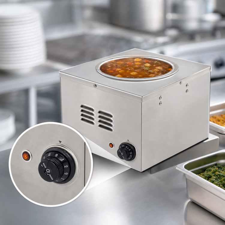 Product image #4 for RedHots 11 Quart Round Countertop Electric Cooker/Food Warmer