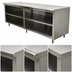 Thumbnail image #4 for Advance Tabco Special Value Economy 108 Inch x 24 Inch Open Base Stainless Steel Work Table with Mid-Shelf