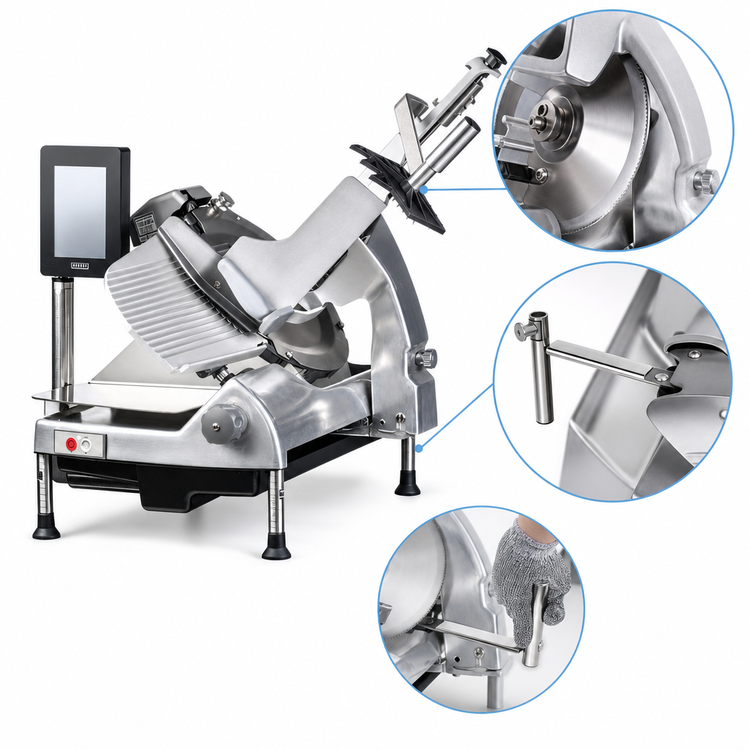 Product image #4 for Hobart HS6-1PS Heavy-Duty Manual Portion Scale Slicer with 13-Inch CleanCut Knife and Integrated 10 Lb. Scale