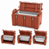 Thumbnail image #5 for Cambro 100MPC Camcarrier Top-Loading Insulated GN Food Pan Carrier, 40 Qt., Brick Red