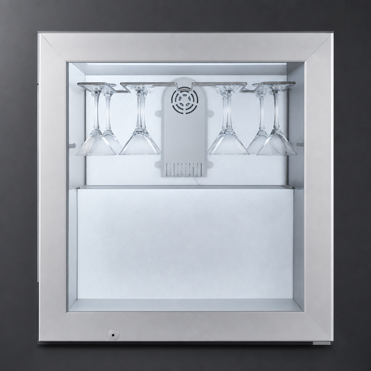 Product image #4 for Summit Commercial Countertop Vodka and Martini Glass Froster, 2 Cu. Ft., Glass Door