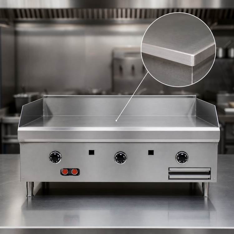 Product image #4 for Southbend Heavy Duty Countertop Gas Thermostatic Griddle, 60" W x 30" D Cooking Surface, 1" Polished Steel Plate