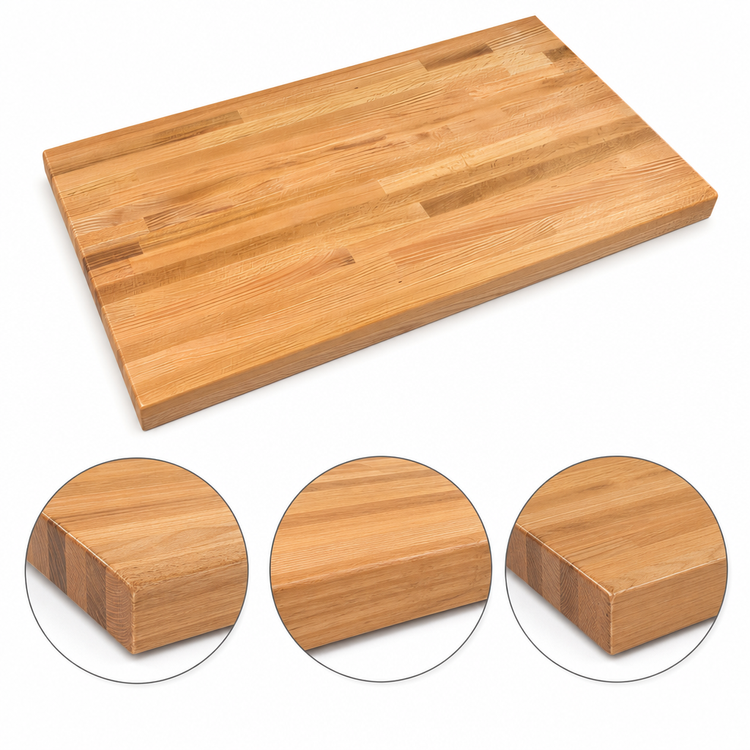 Product image #4 for Appalachian Red Oak Blended-Rail Edge Grain Kitchen Countertop, 24 x 25 x 1-1/2 Inch