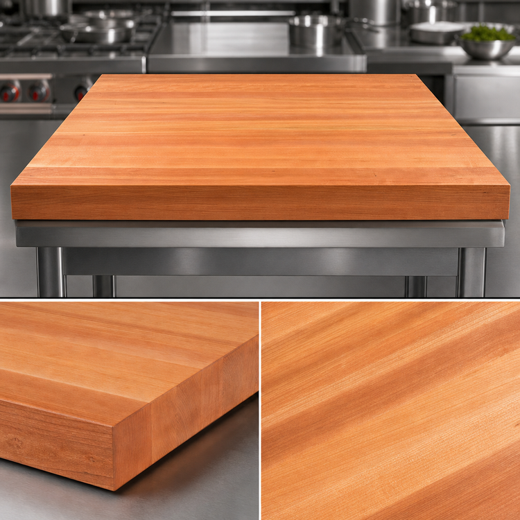 Product image #4 for John Boos Boos Block American Cherry Edge Grain Kitchen Countertop, 36 x 32 x 3 Inch, Penetrating Oil Finish