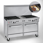 Thumbnail image #4 for Southbend (Middleby) Ultimate 4605AD-2G 60-Inch Gas Restaurant Range with 5 Burners, 24-Inch Griddle, Standard and Convection Ovens