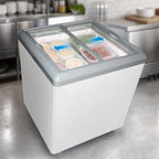 Thumbnail image #5 for Excellence Commercial Products HB-6HCD Dual-Temperature Chest Refrigerator/Freezer, 6.4 Cu. Ft., 2 Sliding Glass Doors, White
