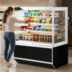 Thumbnail image #4 for Federal Industries Italian Glass Series ITDSS4834F-B18 48-Inch Floor-Standing Self-Service Non-Refrigerated Pastry Display Case, 3-Tier