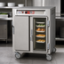 Thumbnail image #4 for Metro C5 6 Series Mobile Half-Height Pass-Thru Heated Holding Cabinet with One Solid and One Double-Pane Tempered Glass Door