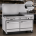 Thumbnail image #4 for Southbend Ultimate 60-Inch Gas Restaurant Range with 6 Open Burners, 24-Inch Griddle/Broiler, Convection Oven and Cabinet Base