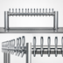 Thumbnail image #4 for Metropolis H-Style Countertop Glycol-Cooled 16-Faucet Draft Beer Tower, 56-Inch Wide