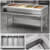 Thumbnail image #4 for Eagle Group Electric Sealed Well Hot Food Table with Open Shelf Base, 4 Wells, 63-1/2 Inch Wide