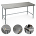 Thumbnail image #4 for Eagle Spec-Master Marine Series 108-Inch x 24-Inch 14-Gauge Stainless Steel Work Table with Galvanized Base