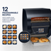 Thumbnail image #4 for Hatco Toast-Qwik Countertop Horizontal Conveyor Toaster with Touchscreen Controls, 120V, Designer Black