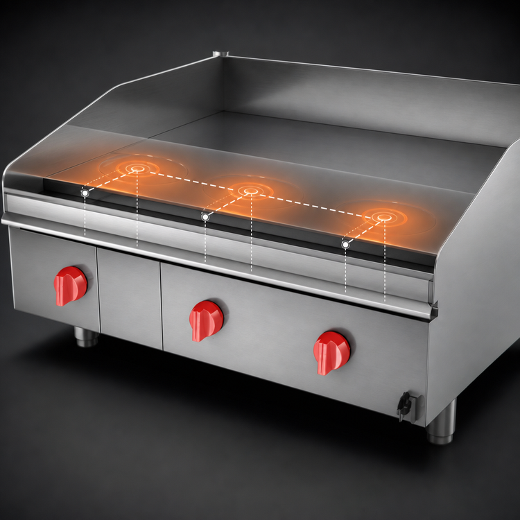 Product image #4 for Lang LG Series 48-Inch Gas Countertop Griddle with 1-Inch Chrome Plate