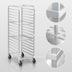 Thumbnail image #4 for Channel WA04 Walk-In End-Load Aluminum Bun Pan Rack, 13-Pan Capacity, 4-Inch Spacing