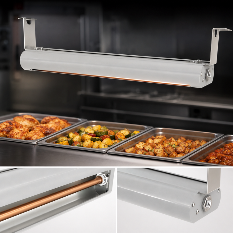 Product image #4 for Vollrath 78-Inch Low Profile Unlighted Strip Heat Lamp with Remote Toggle Switch