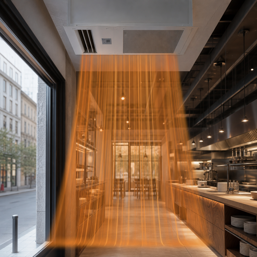 Electric Heated Air Curtain