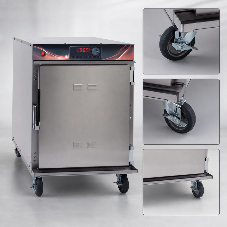Product image #4 for Cres Cor Mobile Under-Counter Insulated Radiant Cook and Hold Cabinet, 1 Compartment, 10-Pan Capacity, Stainless Steel