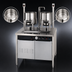 Thumbnail image #4 for Groen Electric Double 20-Quart Hand-Tilt Kettle Cabinet Assembly with 36-Inch Stainless Steel Base
