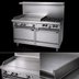 Thumbnail image #4 for Garland G Starfire Pro 60-Inch Gas Restaurant Range with 4 Open Burners, 36-Inch Griddle, and 2 Standard Ovens