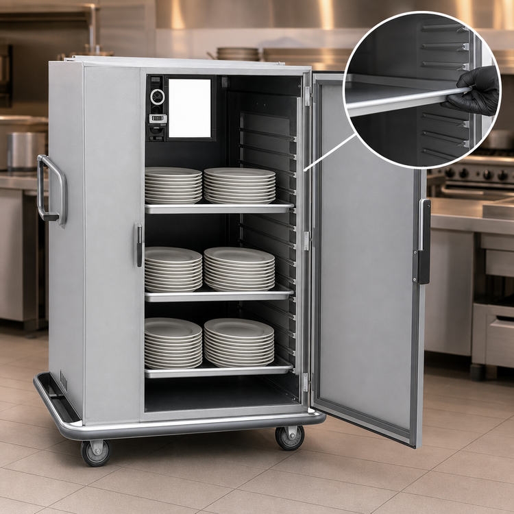 Product image #4 for Metro MBQ-180 Single-Door Heated Banquet Holding Cabinet, 180 11-Inch Plate Capacity, 120V