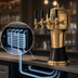 Thumbnail image #4 for Perlick Roma 4-Faucet Glycol-Cooled Countertop Draft Beer Tower