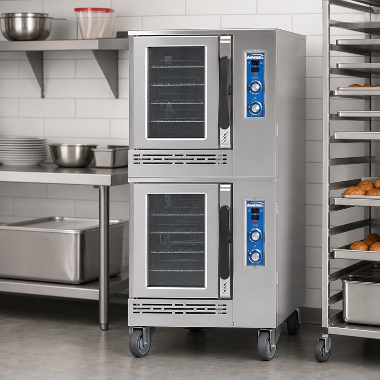 Product image #4 for Imperial Half-Size 2-Deck Electric Convection Oven with Manual Controls