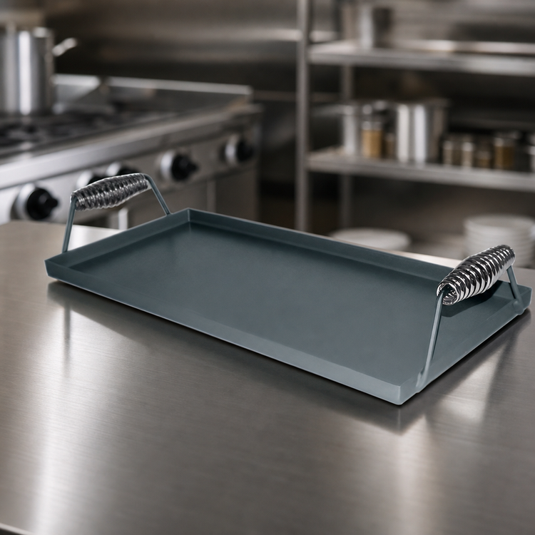 Product image #4 for Comstock-Castle 2-Burner Steel Lift-Off Griddle