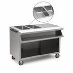 Thumbnail image #4 for Eagle Group Spec-Master SPHT2CB-240-3 Mobile Electric Sealed-Well Hot Food Table, 2 Wells, Wet/Dry Operation, Stainless Steel