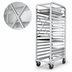 Thumbnail image #4 for Eagle Lifetime Series Heavy-Duty Stepped-Angle Roll-In Refrigerator Rack, 25 x 26 x 64 Inch, 3-Inch Slide Centers