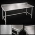 Thumbnail image #4 for Spec-Master Marine Series Stainless Steel Work Table with 4-1/2-Inch Backsplash, 84 x 24 Inches