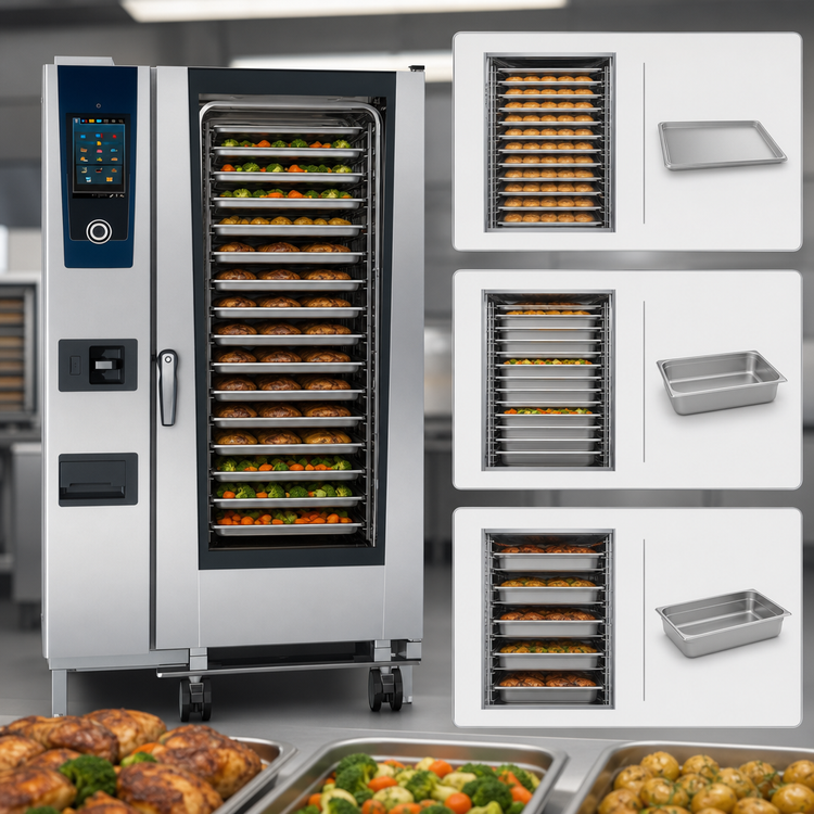 Product image #4 for RATIONAL iCombi Pro 20-Full Size Electric Floor Model Combi Oven, 480V 3-Phase
