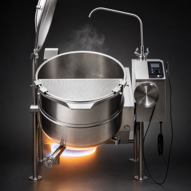 Product image #4 for Cleveland Range KGL80T 80-Gallon Gas Tilting Steam Kettle with 316 Stainless Steel Interior