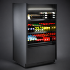 Thumbnail image #4 for Structural Concepts Oasis® B55R Refrigerated Self-Service Display Case, 59-5/8-Inch Wide, High-Profile, Self-Contained R290, Black