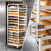 Thumbnail image #4 for Adamatic/Revent Roll-In Oven Rack with A-Lift, Single End Load, 15-Pan Capacity