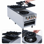 Thumbnail image #4 for 24-Inch Gas Stock Pot Range with 2 Burners and Cast Iron Lift-Off Grates