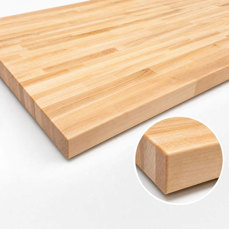 Product image #4 for Boos Block 30 x 25 x 1-1/2 Inch Blended Edge Grain Maple Kitchen Countertop, Varnique Finish